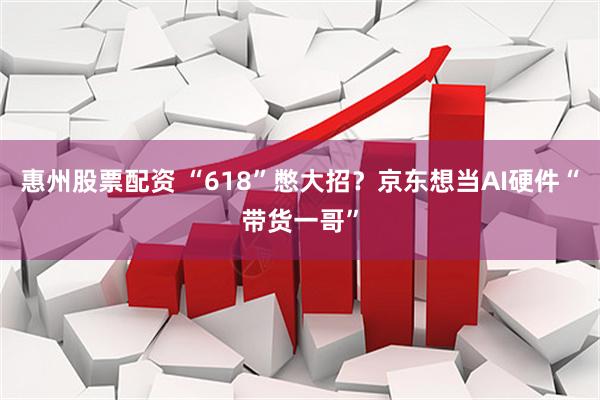 惠州股票配资 “618”憋大招？京东想当AI硬件“带货一哥”